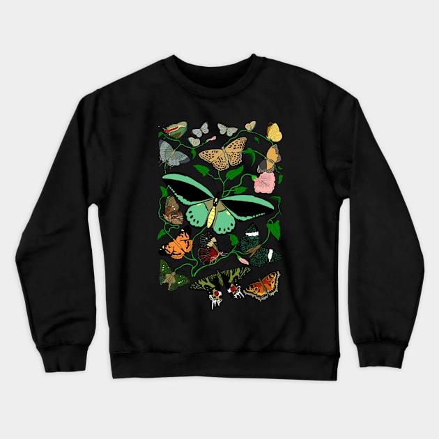 Butterflies Crewneck Sweatshirt by DashingGecko